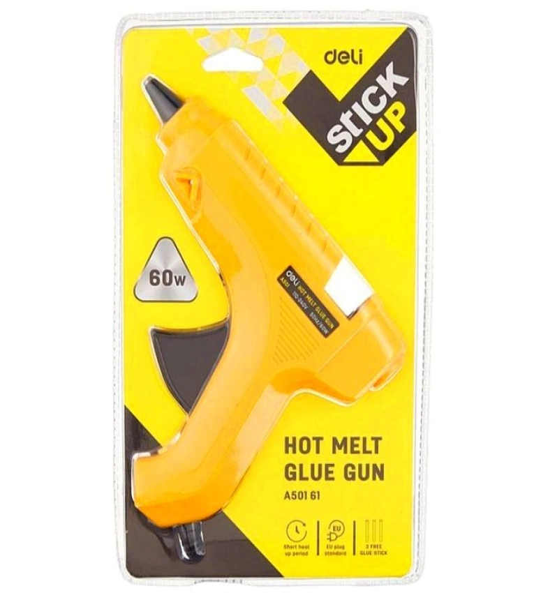 e pistolet à colle Deli A50161 est un outil efficace et facile à utiliser pour vos besoins d'artisanat et de bureau.