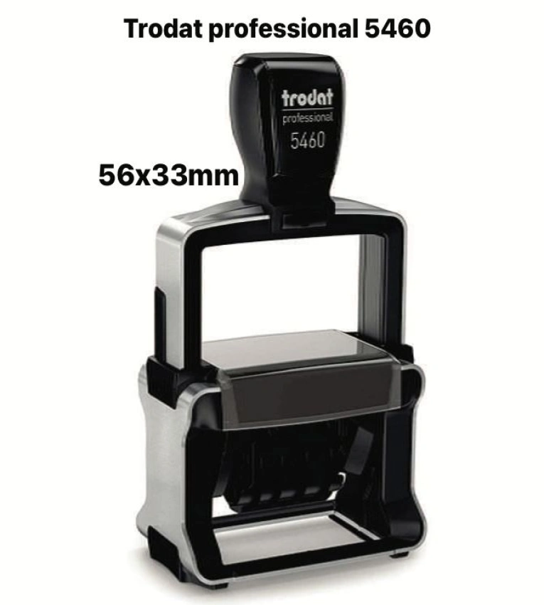 Le Trodat  56x33mmProfessional 5460 est un tampon dateur professionnel, robuste et fiable.