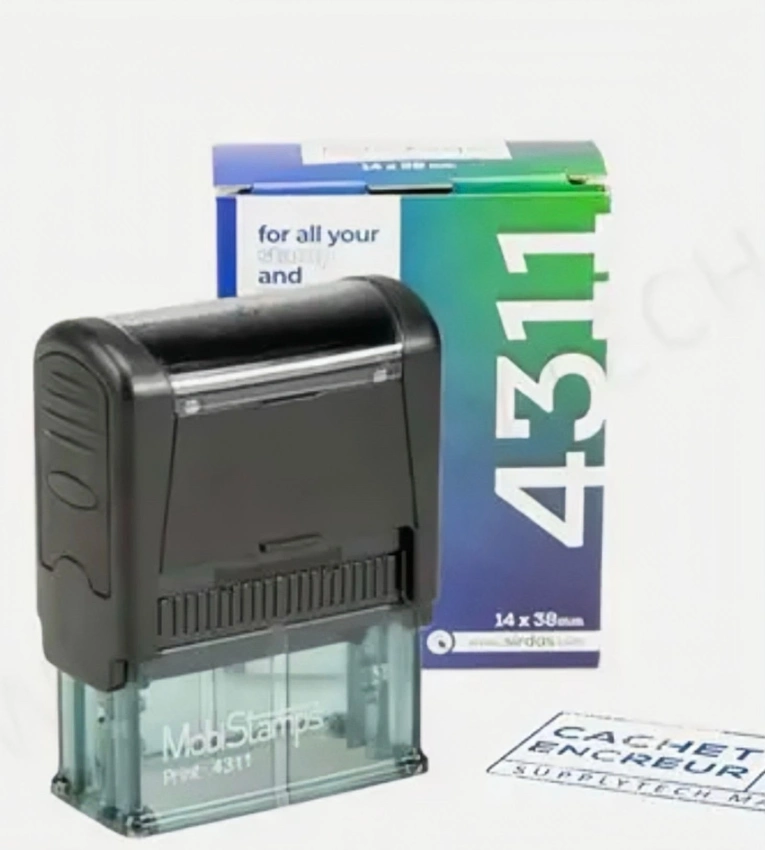 Tampon auto-encreur Mobistamp 4311 pratique et de haute qualité, offrant une impression nette pour un usage professionnel quotidien.