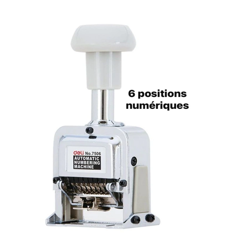 Machine à numéroter Trodat 7506, idéale pour la numérotation séquentielle des documents et factures avec précision et fiabilité.